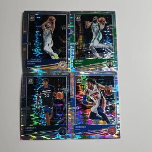 4 Basketball Card Lot 2020 - 2021 Donruss Optic